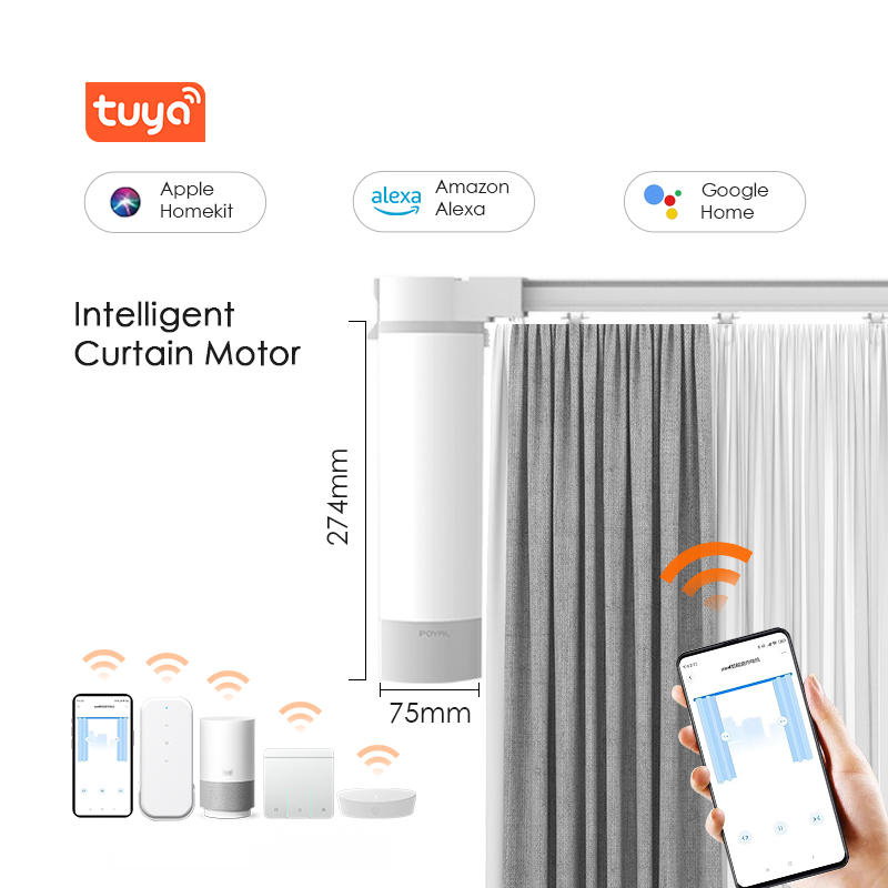 Smart Curtain Motor | Tuya WiFi Motorized Track System