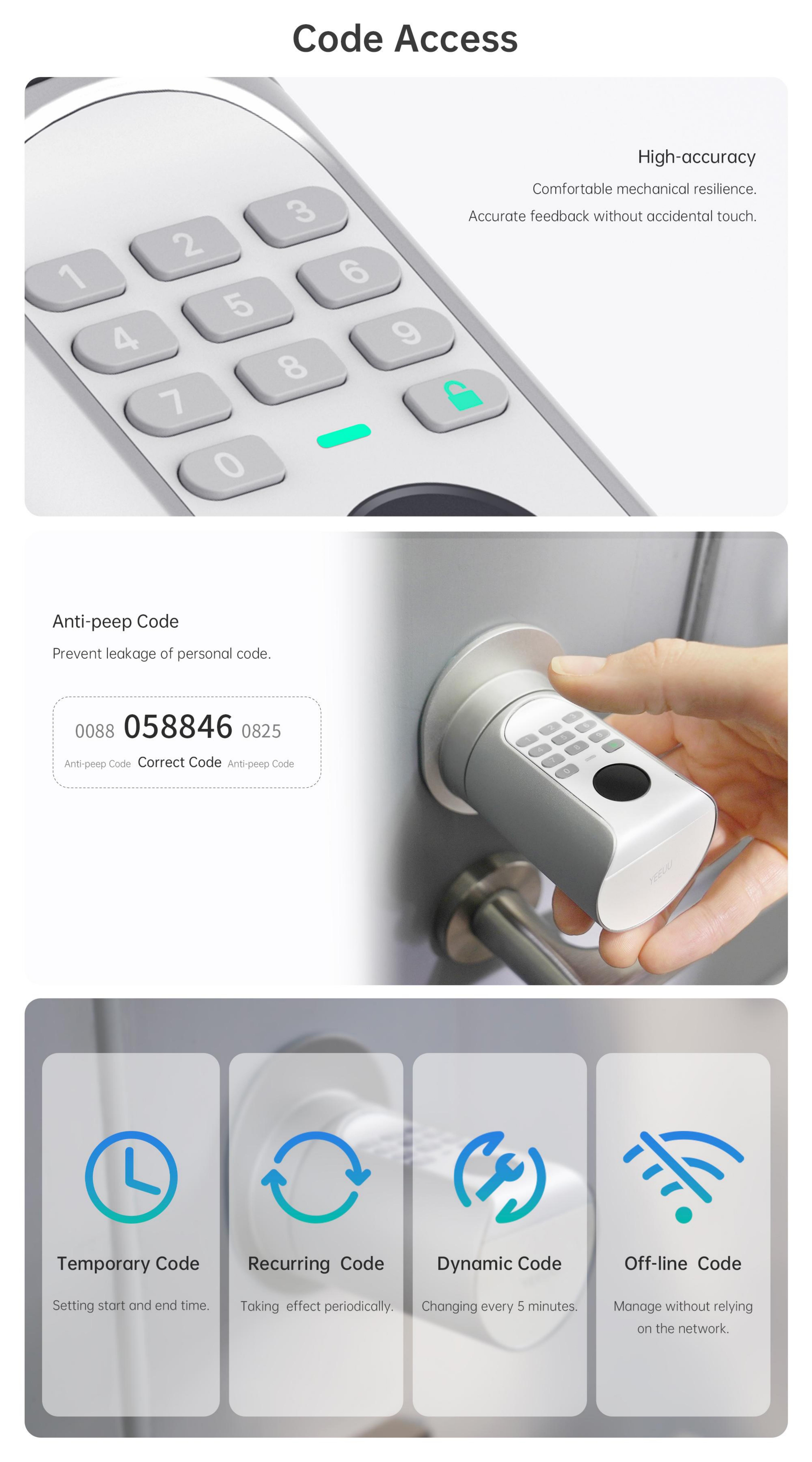 0.5s Recognition, 360 degree, 50 fingerprints, Nordic 52832 MCU